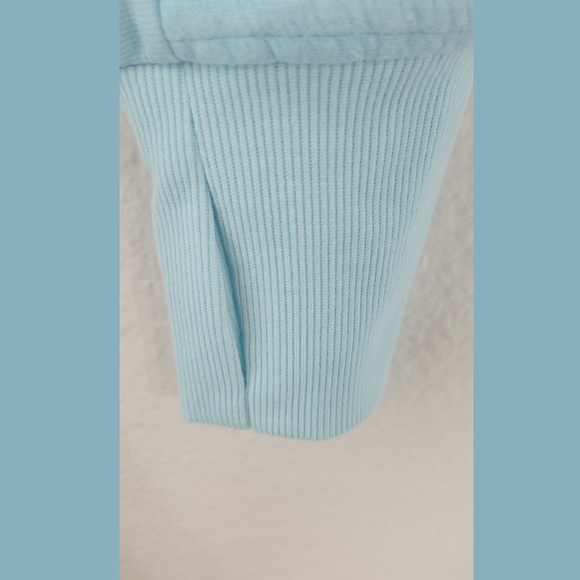 RBX New Robins Egg Blue Long Sleeve Side Zipper Sweatshirt Medium - Picture 6 of 8
